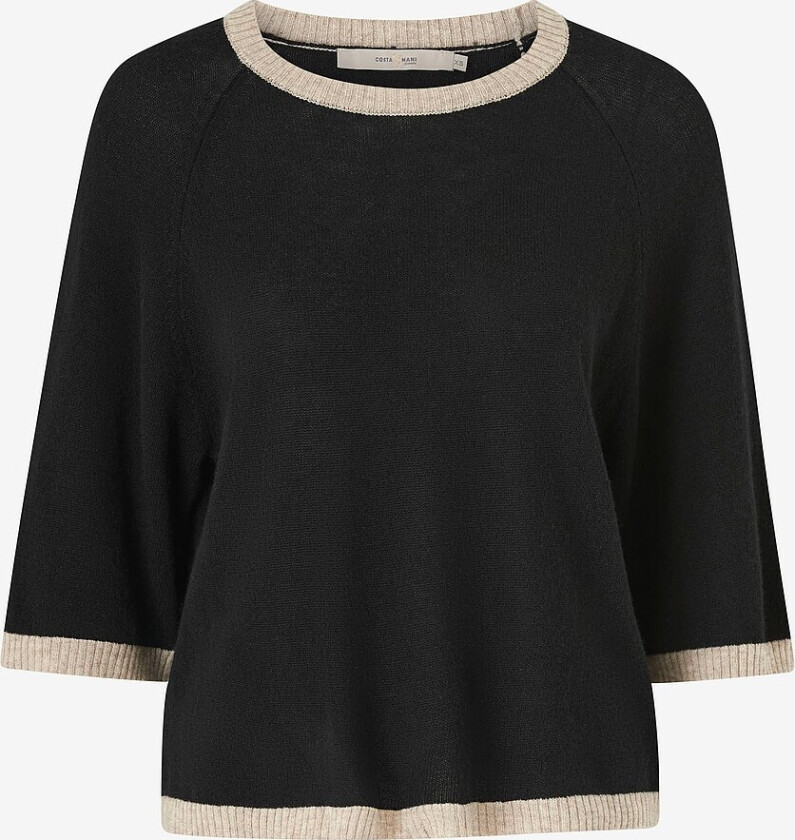Topp Kash Mix Pullover - Svart