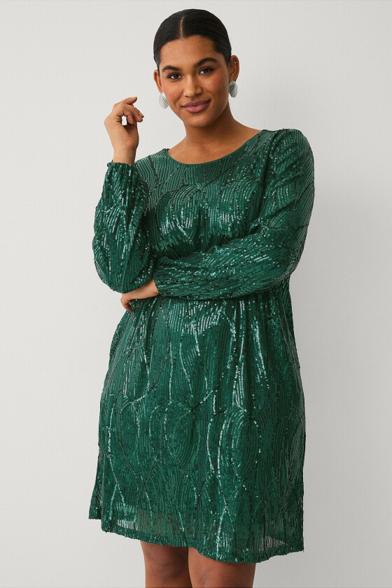 Plajettkjole mZikka L/S Abk Dress - Grønn