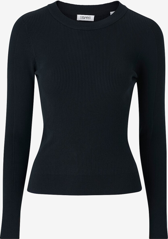 Genser Rib Mix Sweater - Svart