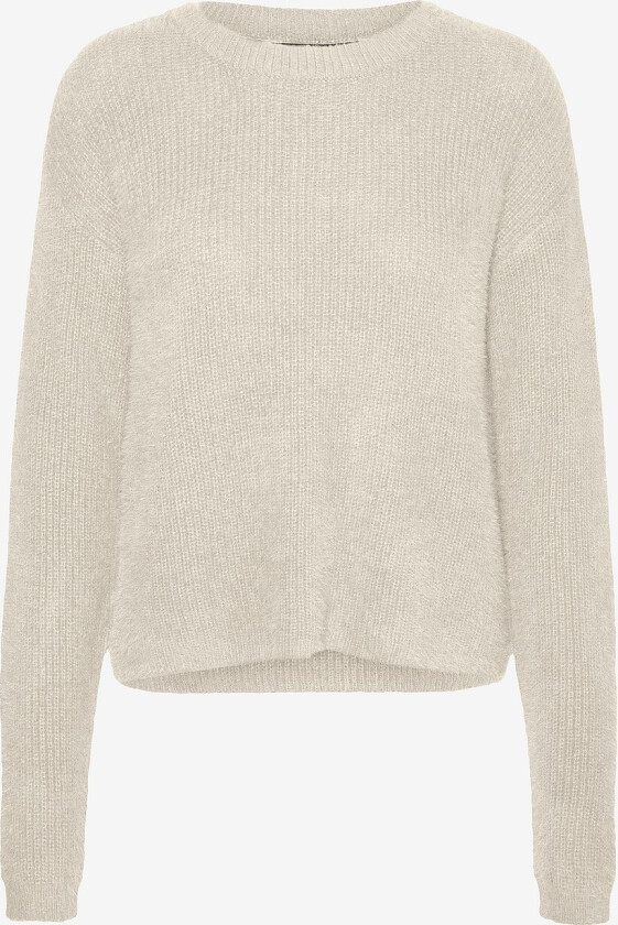 Genser vmPuff LS O-neck Pullover - Beige