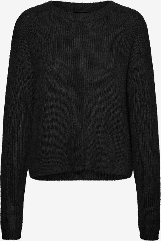 Genser vmPuff LS O-neck Pullover - Svart
