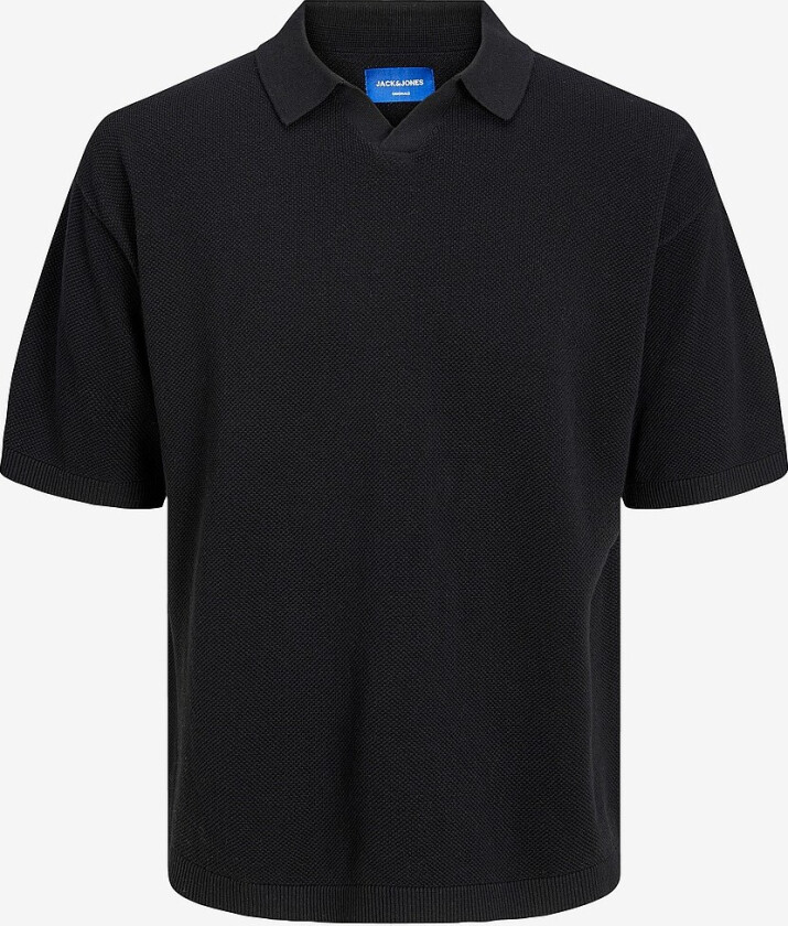 Pologenser jorLinen Blend Knit SS Polo - Svart