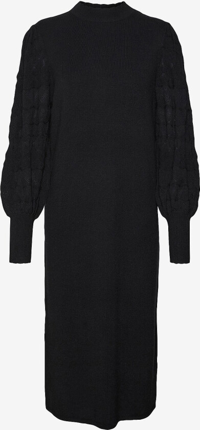 Kjole vmLimone LS Highneck Calf Dress GA - Svart