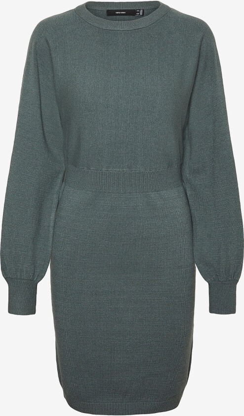Kjole vmHollykaris LS O-neck Dress GA Boo - Grønn