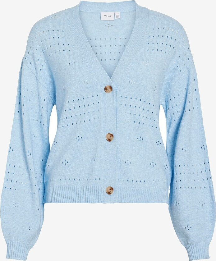 Kofte Viril V-neck L/s Knit Cardigan - NO - Blå