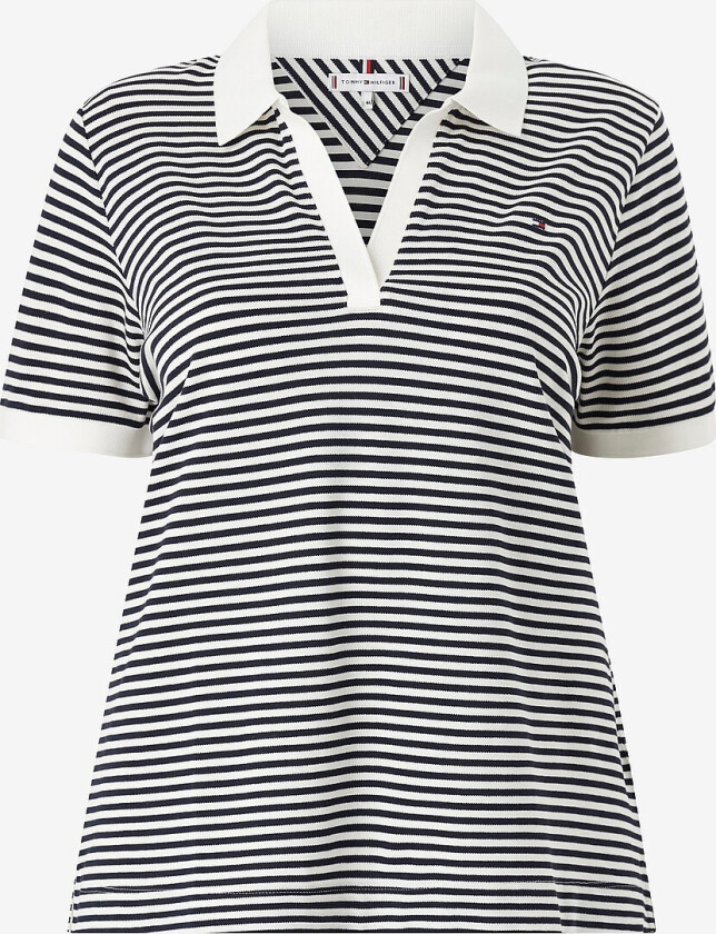 Pologenser Crv Open Placket Lyocell Polo SS - Blå
