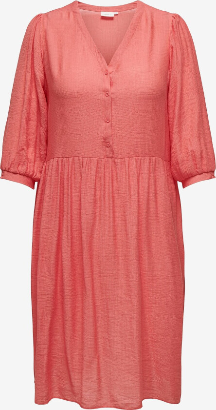 Kjole carGeorgia 3/4 Midi Dress Wvn - Rosa