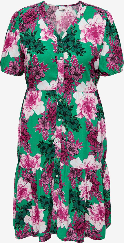 Kjole carClea Life 2/4 Blk Dress Aop - Grønn