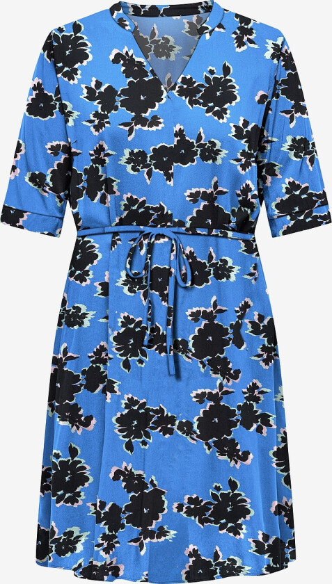 Kjole carNova Life 3/4 V-neck Dress - Blå