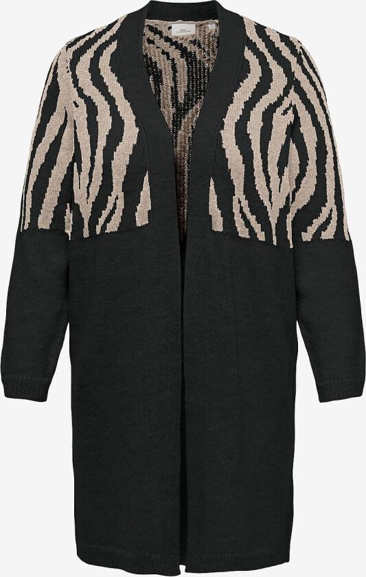 Kardigan carJade Zebra L/S - Svart