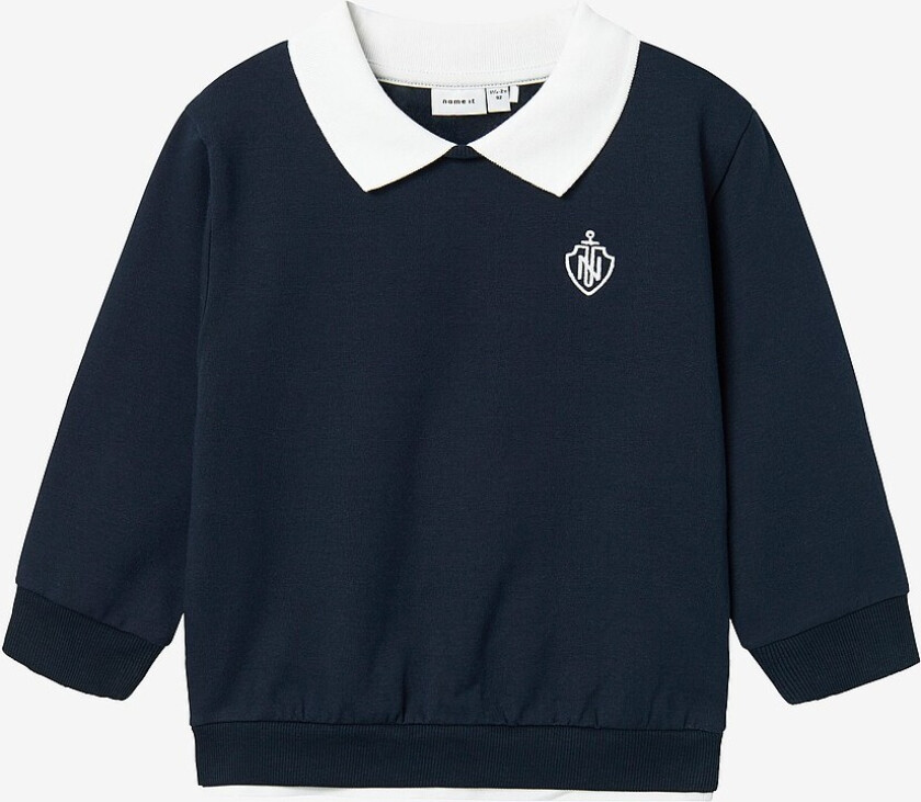 Collegegenser nmmRon Nreg Sweat Bru - Blå