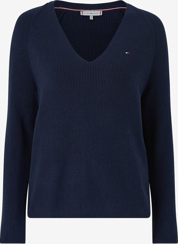 Genser CO Cardi Stitch V-nk LS - Blå