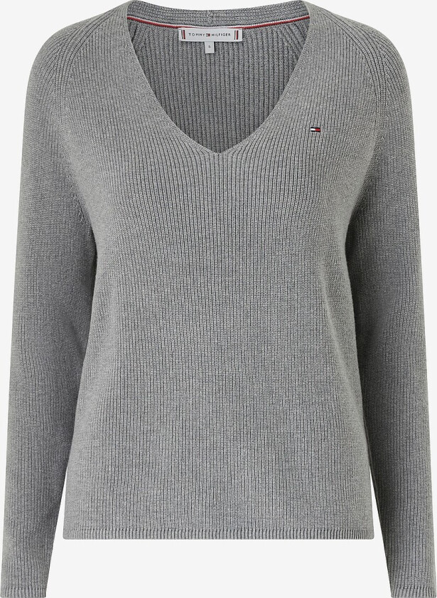 Genser CO Cardi Stitch V-nk LS - Grå