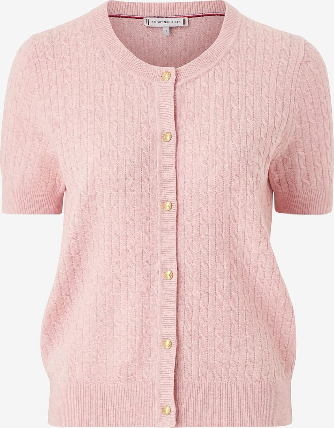 Kardigan Mini Cable C-nk Cardi SS - Rosa