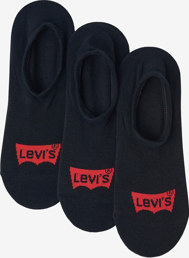 Bilde av Ankelsokker Levis High Cut Batwing Logo 3-pakning - Svart