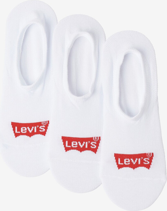 Ankelsokker Levis High Cut Batwing Logo 3-pakning - Hvit
