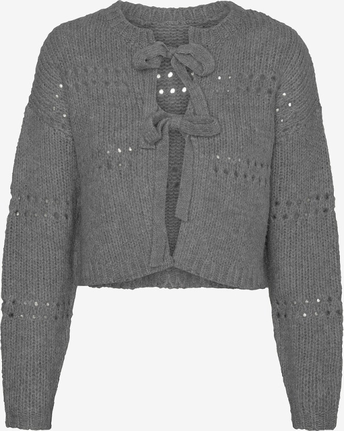 Kardigan vmAdelina LS Short Two Way - Grå