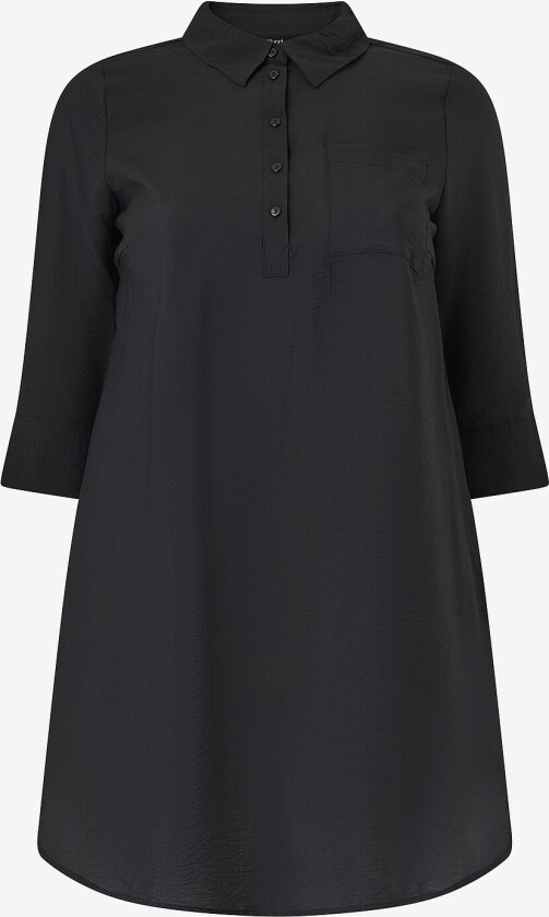Skjortekjole vKam 3/4 Abk Dress - Svart