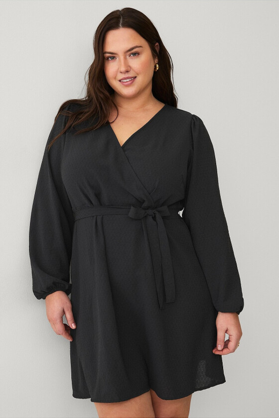 Kjole vRuth L/S Abk Dress - Svart