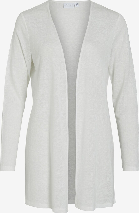 Kardigan viAmer L/S Open - Hvit