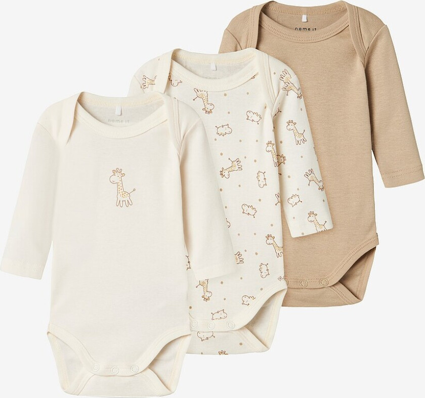 Body nbnBody 3P LS Jet Stream Giraffe NO - Hvit