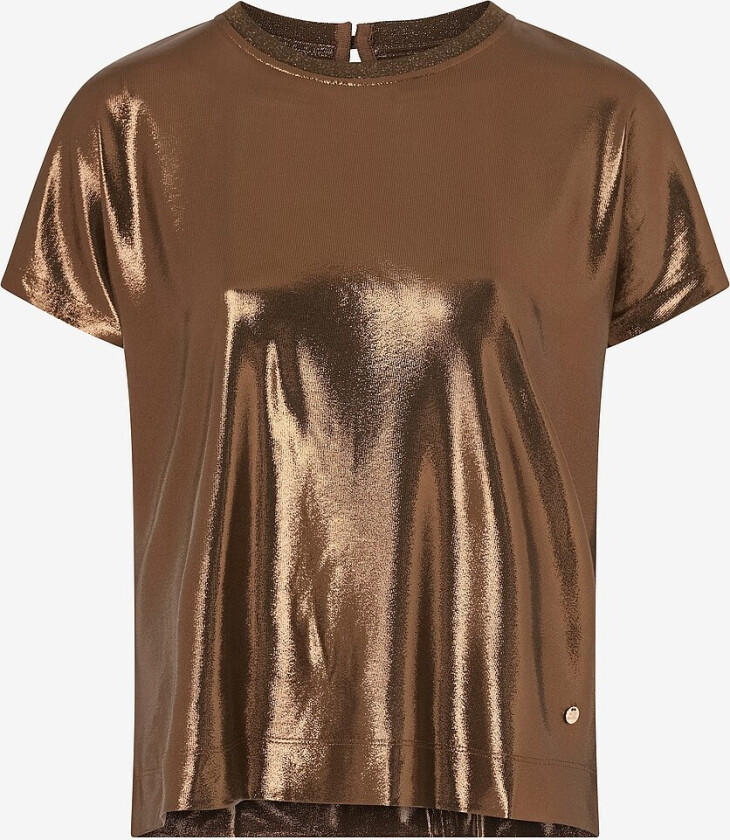 Topp mmNivola O-neck Metallic Tee - Gull
