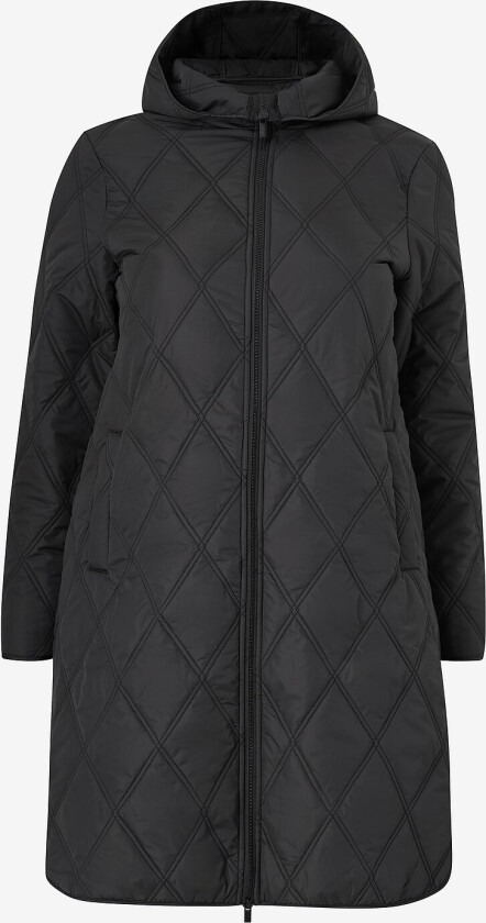 Kåpe viQuila L/S Hooded Coat/ln/1 - Svart