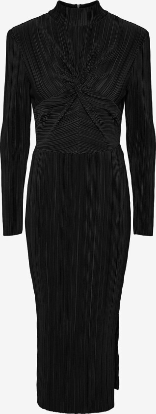 Maxikjole yasOlinda High Neck LS Long Dress - Svart