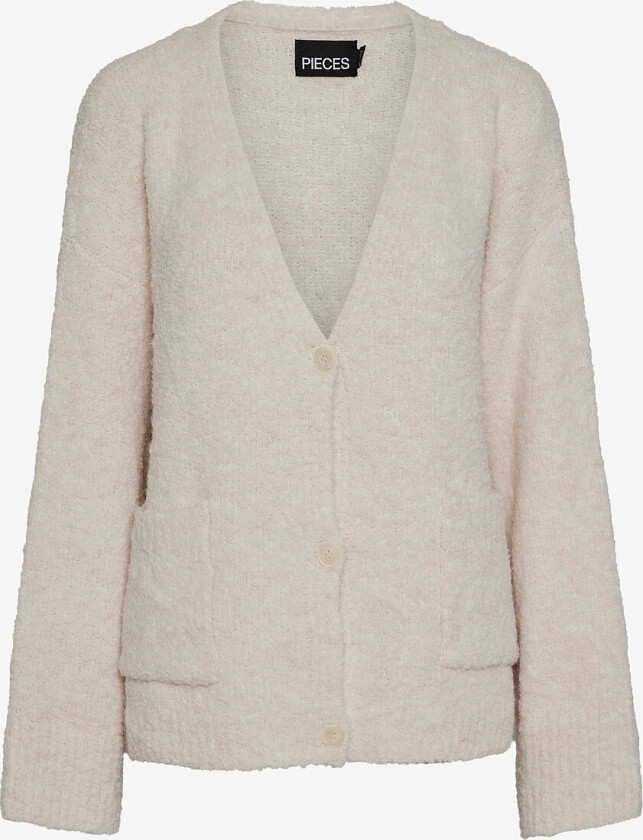 Kardigan pcNori LS V-neck Knit Cardigan BC - Beige
