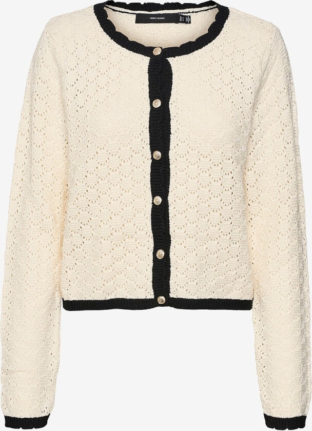 Kardigan vmJackie LS O-neck Cardigan - Beige