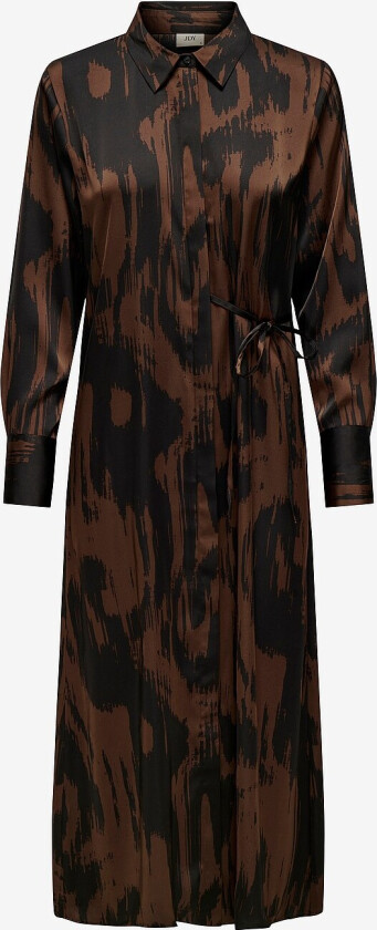 Kjole jdyJudy L/S Tie Midi Shirt Dress WV - Brun