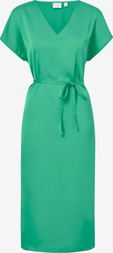Kjole VIELLETTE V-NECK S/S DRESS/SU - NOO - Grønn