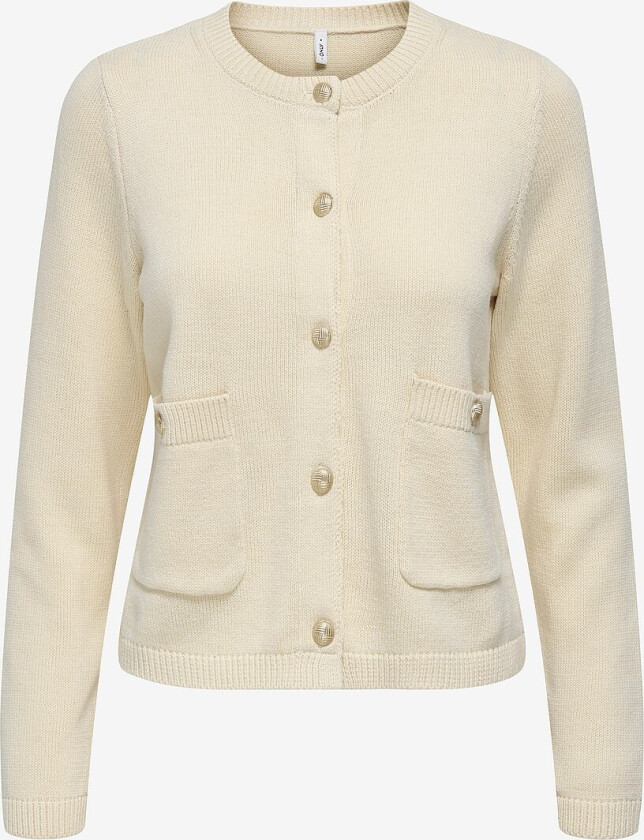 Kardigan onlIsabelle LS Oneck Button - Beige