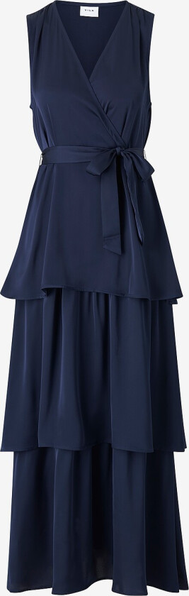 Maxikjole viEnna Ravenna S/L Ankle Dress - Blå
