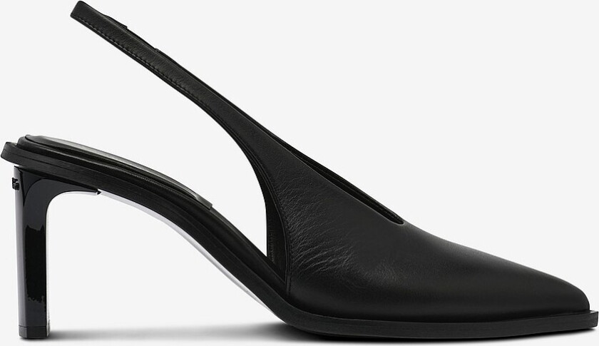 Pumps Heel Slingback Pump 70 Lth - Svart