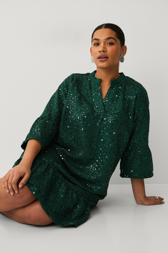 Plajettkjole caNatalia 3/4 Abk Dress - Grønn