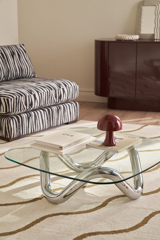 Salongbord Endless 84x84 cm - Krom