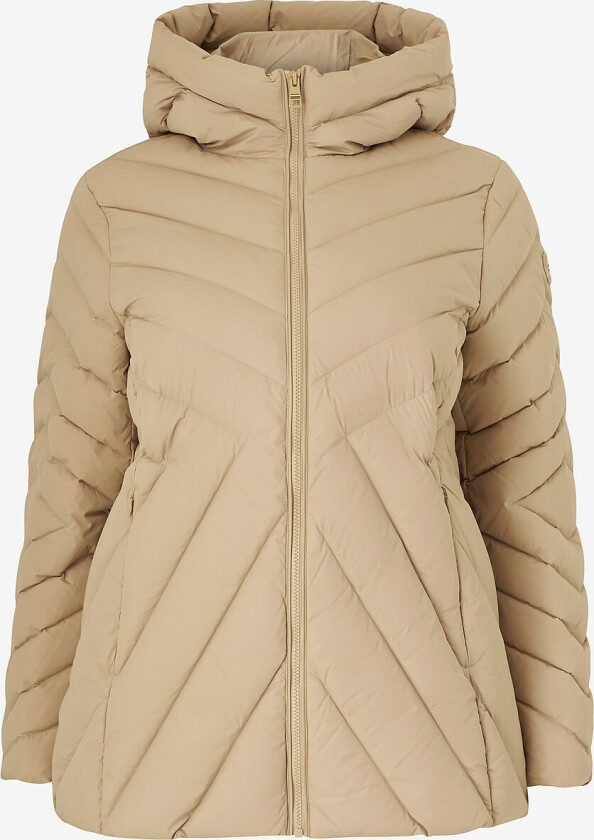 Dun jakke Crv Chevron MW Down Jacket - Beige