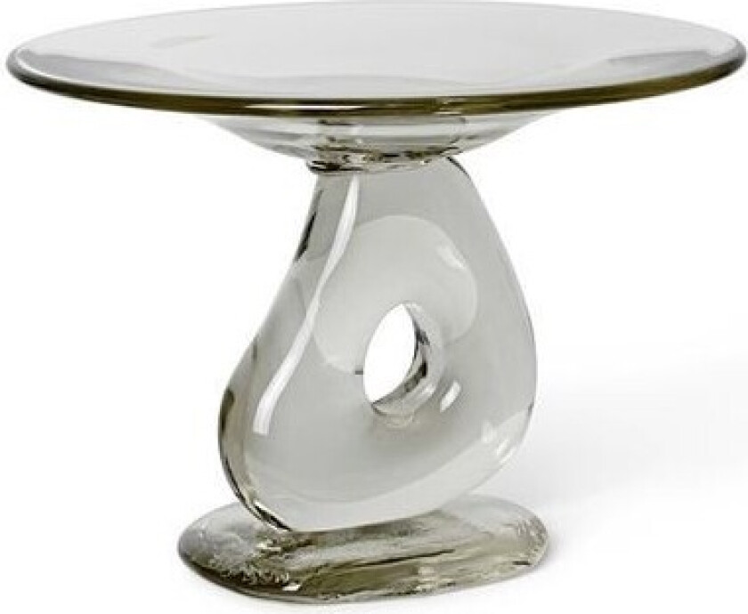 Damo glass centerpiece fat Clear
