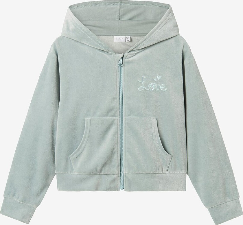 Hettegenser nkfRagna Nreg Short Vel Card - Grå