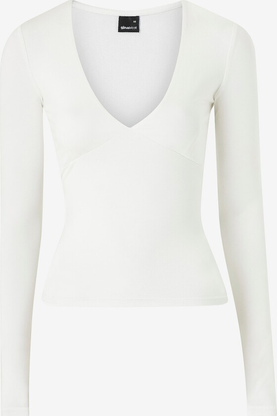 Topp Soft Touch V-neck - Hvit