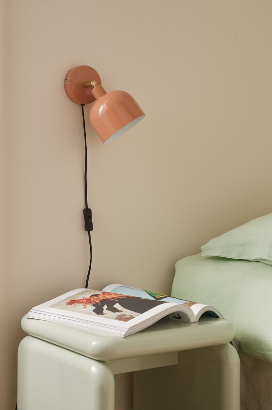 Vegglampe Glossy - Brun