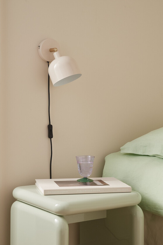 Vegglampe Glossy - Beige