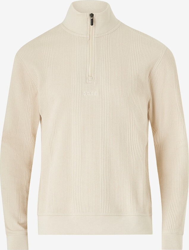 Collegegenser Structure 1/4 Zip - Beige