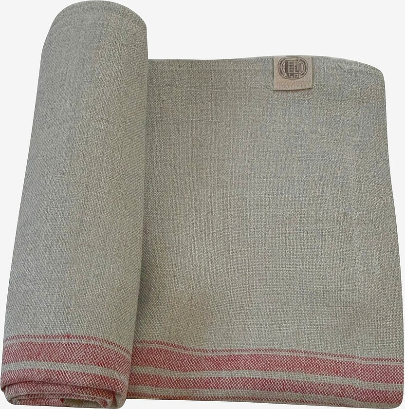 Bordløper Heritage i presset lin - Beige