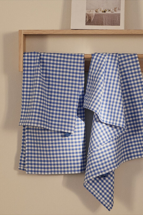Kjøkkenhåndkle Ramona Check 2-pakning - Blå