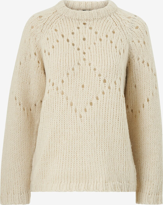 Genser Knitted Chunky Sweater - Hvit