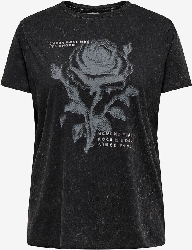Topp carMiko Life Washed SS Reg Tee Jrs - Svart