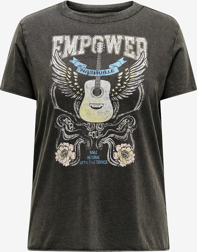Topp carMiko Life Washed SS Reg Tee Jrs - Svart