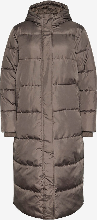 Jakke pcMaddie Long Puffer Jacket - Grå